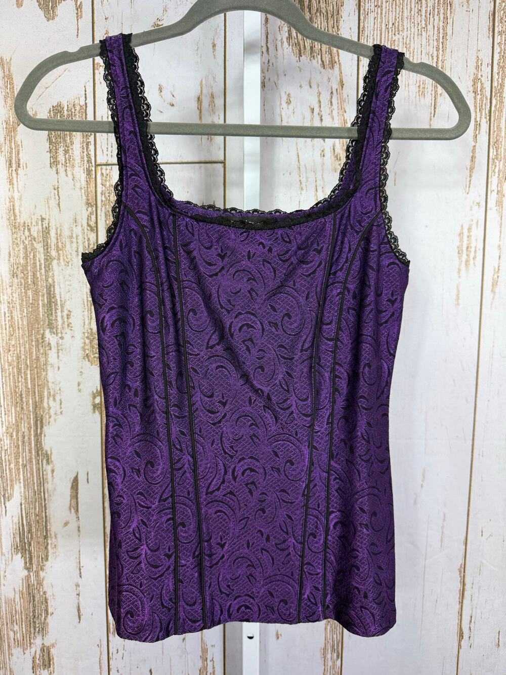 White House Black Market, Faux Corset Tank Top. Size Small. Excellent condition!